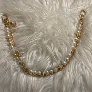 Gold and Pearl Purse Charm